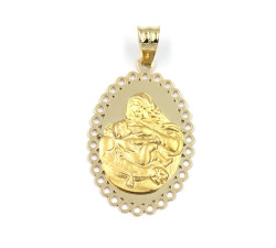 Złoty medalik 585 Chrzest Matka Boska z dzieckiem