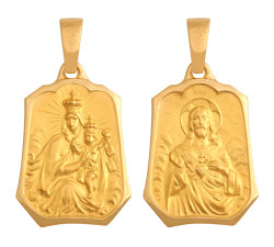 Złoty medalik 585 Matka Boża szkaplerz 6,50g