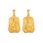 Złoty medalik 585 Matka Boża szkaplerz 6,50g
