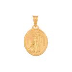 Złoty medalik 585 Święty Florian Chrzest 2,15g