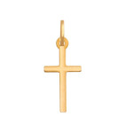 Złoty krzyż 585 gładki klasyczny Chrzest 0,32g
