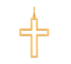 Złoty krzyż 585 Ramka klasyczny delikatny 0,60g
