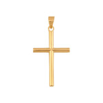 Złoty krzyż 585 delikatny klasyczny chrzest 0,65g