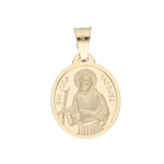 Złoty medalik 585 Chrzest Św. Juda Tadeusz
