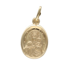 Złoty medalik 585 Najświętsza Maryja Chrzest 2,72g