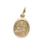 Złoty medalik 585 Najświętsza Maryja Chrzest 2,72g