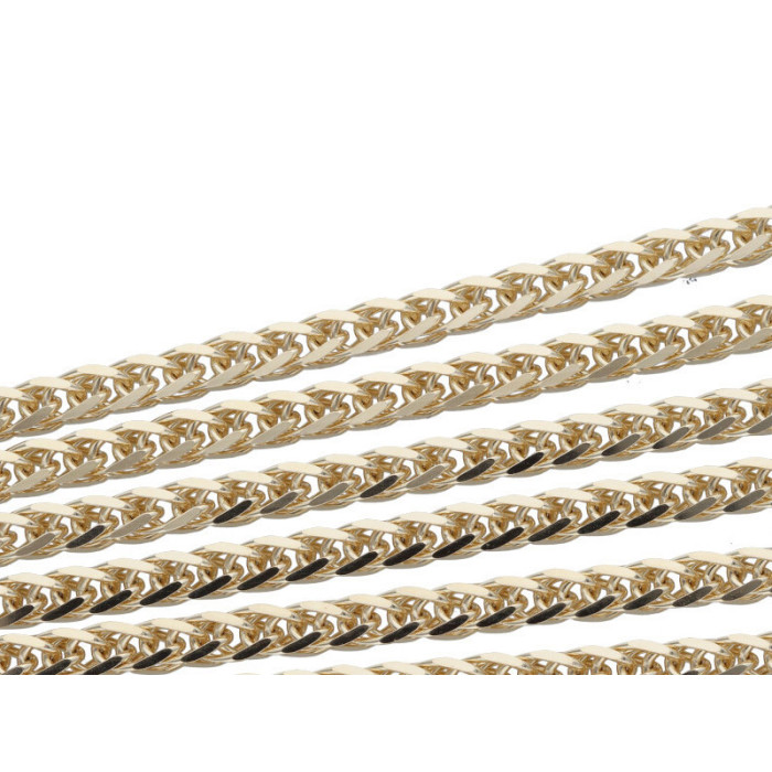 Złoty łańcuszek 585 splot lisi ogon 50cm 14,40g