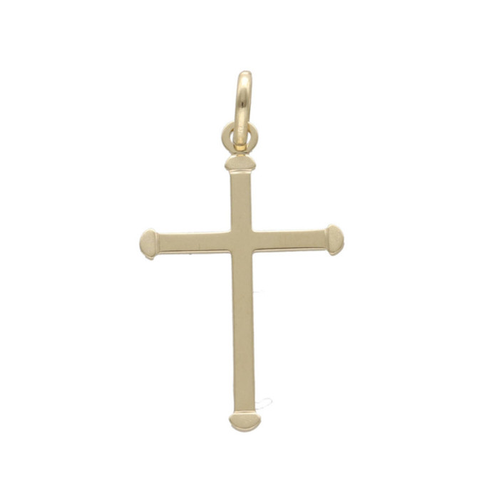 Złota zawieszka 585 krzyż ramka komunia chrzest 0,58g