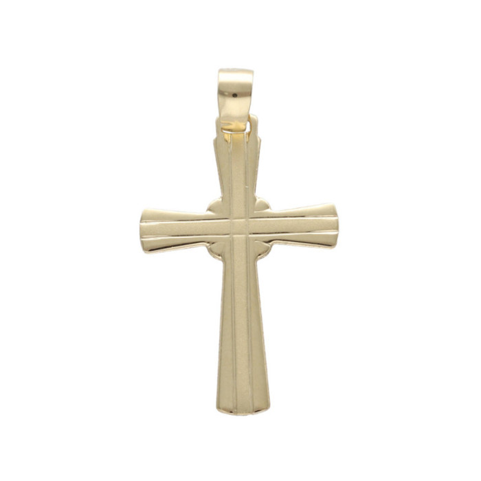 Złota zawieszka 585 krzyż chrzest komunia 1,24g