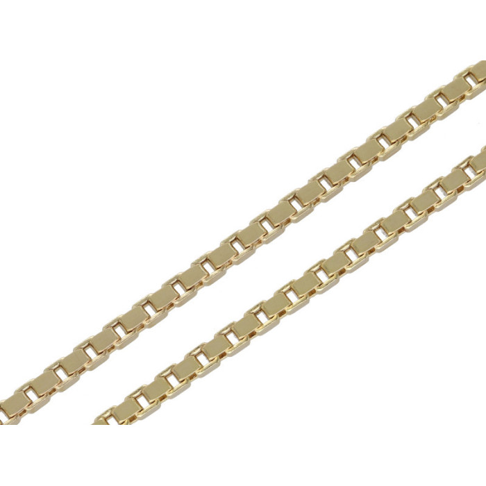 Złoty łańcuszek 585 splot kostka 55 cm dmuchany 9,9g