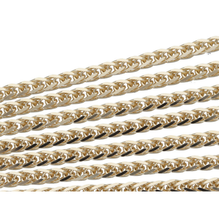 Złoty łańcuszek 585 splot lisi ogon 55cm 3,52g