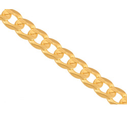 Złoty łańcuszek 585 splot płaska pancerka z rowkiem 22,3 g