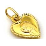 Złoty komplet biżuterii 585 SERCE chrzest komunia