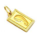 Złoty komplet biżuterii 585 Popiersie Matka Boska chrzest