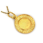 Złoty komplet biżuterii 585 Matka Boska chrzest Komunia