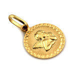 Złoty komplet biżuterii 375 aniołek chrzest komunia