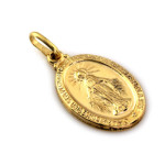 Złoty komplet biżuterii 375 szkaplerz chrzest komunia