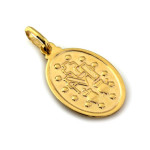 Złoty komplet biżuterii 375 szkaplerz chrzest komunia