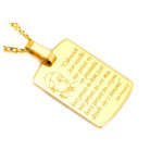 Złoty komplet biżuterii 585 Jan Paweł II chrzest