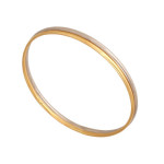 Złota bransoletka 585 sztywna gładka bangle 5.50g