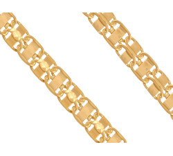 Złoty łańcuszek 585 dmuchany bismark 50cm  13,80g