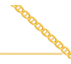 Złoty łańcuszek 585 Gucci diamentowana 50cm 2.30g