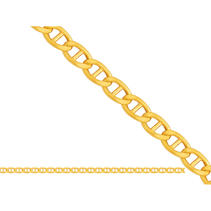 Złoty łańcuszek 585 Gucci diamentowana 50cm 2.30g