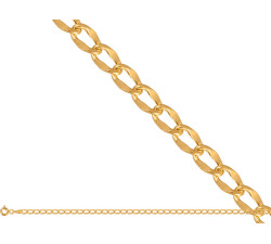 Złoty łańcuszek 585 splot pancerka pancer 50cm 1,50g