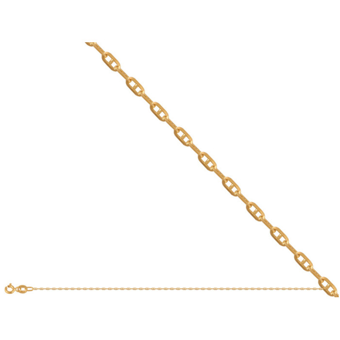 Złoty łańcuszek 585 Gucci diamentowana 50cm 2,20g