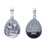 Srebrny medalik 925 święta rodzina chrzest