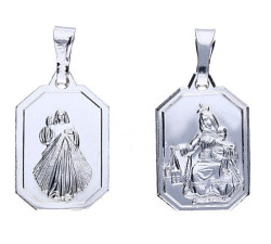 Srebrny medalik 925 szkaplerz blaszka chrzest
