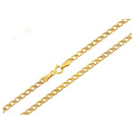 Złoty łańcuszek 585 splot rombo 42cm silny splot 1,14g na prezent
