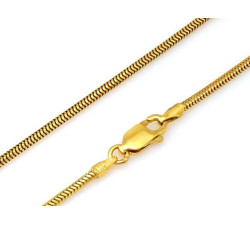 Złoty łańcuszek 585 linka okrągła 60cm żmijka 5,18g