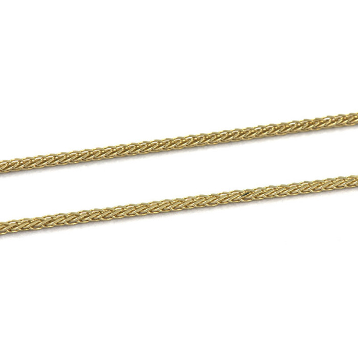 Złoty łańcuszek 585 splot lisi ogon pełny 38cm 2,8g
