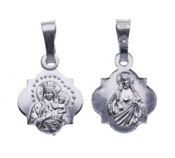Srebrny medalik 925 szkaplerz z Jezusem chrzest