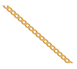 Złoty łańcuszek 585 uniseks splot pancerka 50 cm