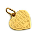 Złoty komplet biżuterii 585 Matka Boska serce
