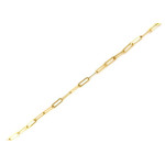 Złota bransoletka 375 z ogniw łańcucha 18,5 cm
