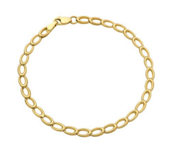 Złota bransoletka 585 z ogniw łańcucha 18,5 cm