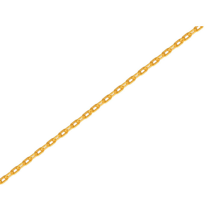 Złoty łańcuszek 585 splot klasyczny brilantata 45 cm 1,25 g