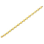 Złota bransoletka 375 elementowa z koniczynek 2,1g