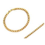 Złota bransoletka 375 prostokątne elementy 18cm 3,49g