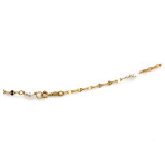 Złoty naszyjnik 585 długi z perłami 6,85g