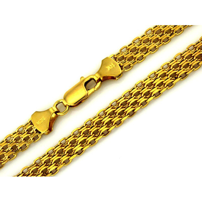 Złoty łańcuszek 585 bismarck 45cm 8,19g