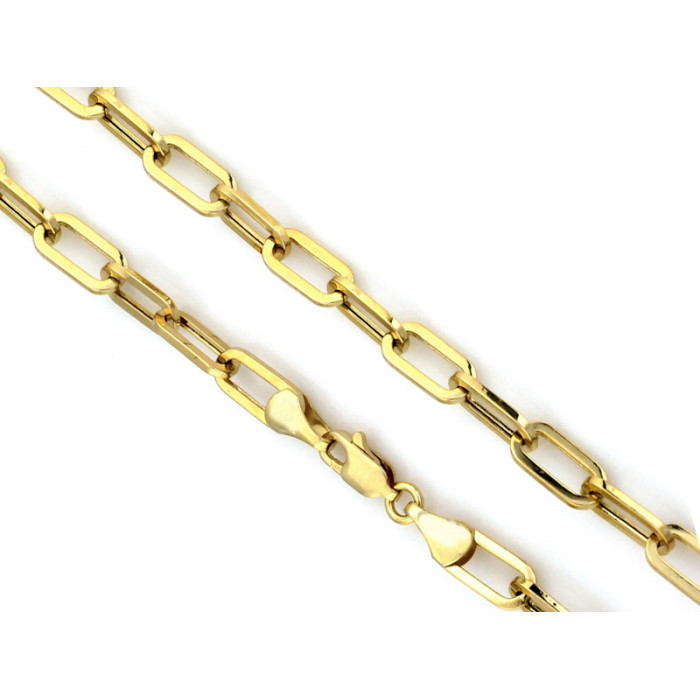 Złoty łańcuszek 585 modny splot długi 54 cm 16,99g