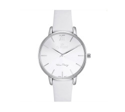 biały zegarek