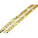 Złoty łańcuszek 585 klasyczny splot figaro uniseks