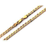 Złoty łańcuszek męski 585 modny klasyczny splot pancerka