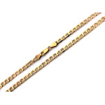 Złoty łańcuszek męski 585 modny klasyczny splot pancerka