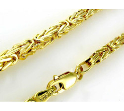 Złoty łańcuch męski splot królewski 4.5mm